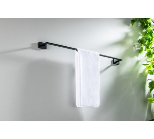 Полотенцедержатель Aquatek Libra 600 мм матовый черный AQ4314MB