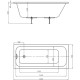 Ванна акриловая Triton Мия 160х70 см прямоугольная MIY160-0000001