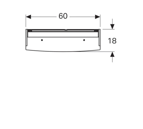 Зеркальный шкаф Geberit Option Basic с подсветкой 600х675х140 мм 500.273.00.1