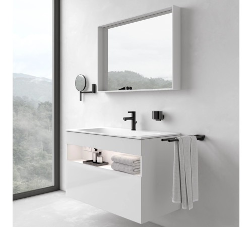 Тумба под умывальник KEUCO Stageline 800x625x490 мм 1 ящик подсветка розетка USB Вулканит 32862970100