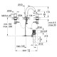 Смеситель для раковины Grohe BauClassic на 3 отверстия хром 20470000