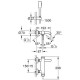 Смеситель для ванны GROHE Essence с душевым гарнитуром хром 33628001