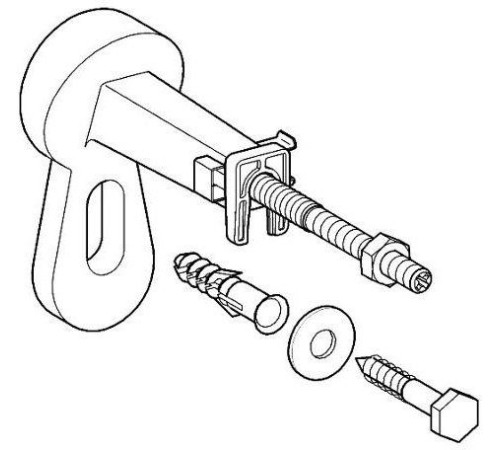 Комплект настенных уголков GROHE Rapid SL 2 шт. 3855800M
