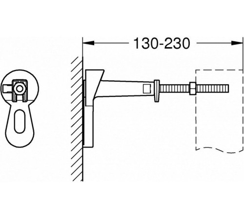 Комплект настенных уголков GROHE Rapid SL 2 шт. 3855800M