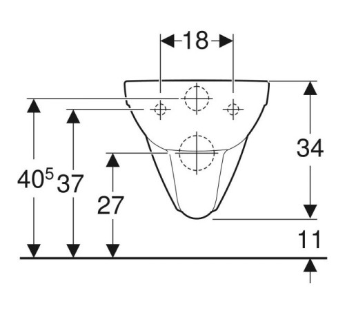 Унитаз подвесной Geberit Selnova Comfort Rimfree 700 мм 500.262.01.1