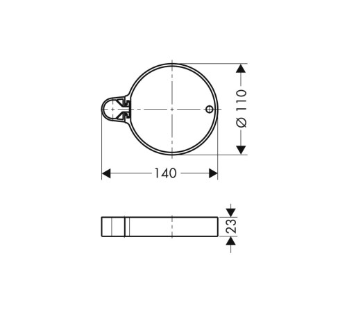 Мыльница Hansgrohe CassettaC 28678000