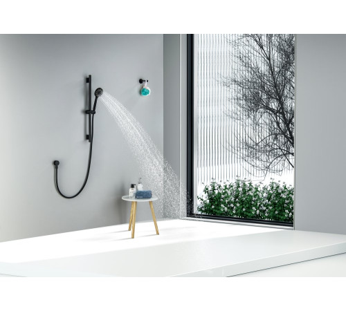 Душевой гарнитур Aquanet Бетта 3jet 65 см матовый черный AQ2017MB