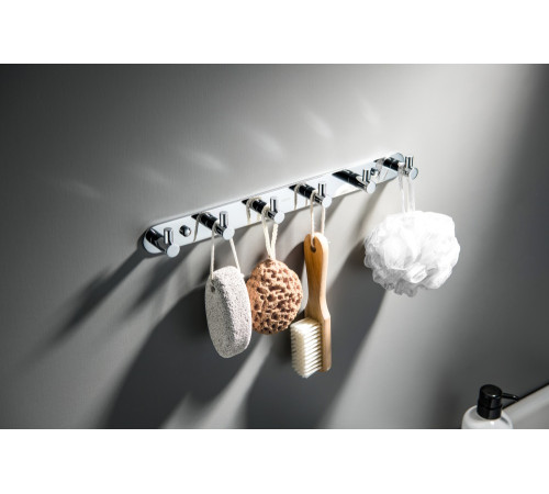 Планка с 6 крючками Aquanet Europa хром AQ4124CR