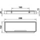Корзинка для душа KEUCO PLAN 288 мм хром/белый 14958010051