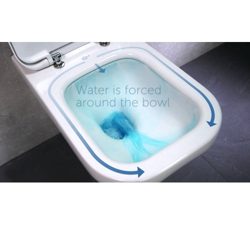 Унитаз напольный пристенный Ideal Standard Connect Air AquaBlade E013701