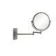 Зеркало косметическое настенное Aquanet 5x увеличение оружейная сталь AQ4911BGM