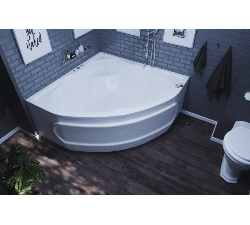 Ванна акриловая Aquatek Сириус 164х164 см с фронтальным экраном и каркасом SIR164-0000002