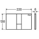 Панель смыва для унитаза Viega Prevista Visign for style 24 пластик черный 773304
