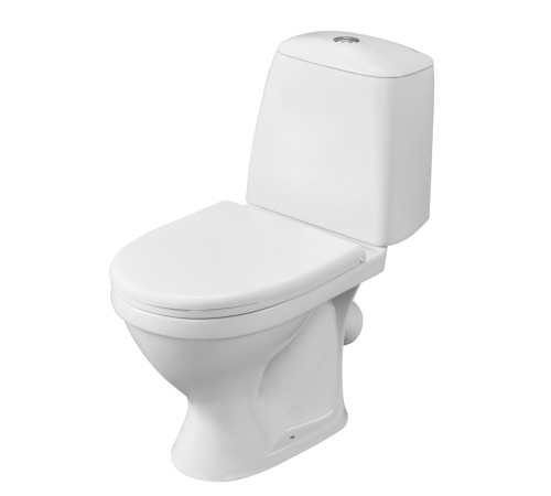 Унитаз-компакт Sanita Соната белый сиденье полипропилен косой выпуск 1.P201.2.S00.00B.F