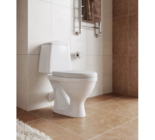 Унитаз-компакт Sanita Соната белый сиденье полипропилен косой выпуск 1.P201.2.S00.00B.F