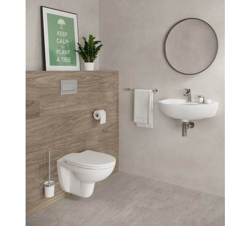 Комплект 4 в 1 VitrA Normus унитаз подвесной с инсталляцией и панелью хром глянец 9773B003-7206