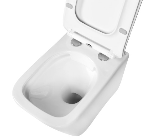 Унитаз подвесной безободковый Aquatek Дельта 480х350х320 мм с сиденьем микролифт AQ1911-00