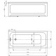 Ванна акриловая Triton Мия 140х70 см прямоугольная MIY140-0000001