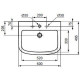 Раковина Ideal Standard Tempo 60 см с отверстием под смеситель T056401