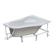 Ванна акриловая асимметричная Triton Ибица XL 160х100 см правосторонняя белая 1.WH11.2.037