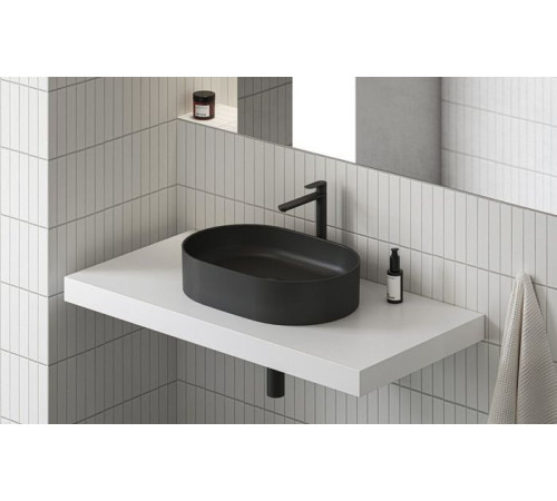 Раковина-чаша RAVAK Ceramic Slim O 550 черный матовый XJX0D155000