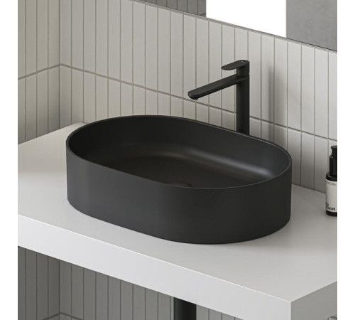 Раковина-чаша RAVAK Ceramic Slim O 550 черный матовый XJX0D155000