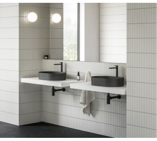 Раковина-чаша RAVAK Ceramic Slim O 550 черный матовый XJX0D155000