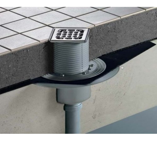 Трап для душа Viega Advantix 100х100 мм вертикальный отвод 556914