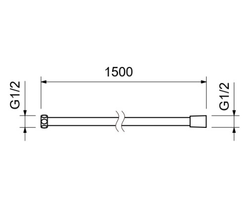 Шланг для душа Aquanet 150 см нержавеющая сталь оружейная сталь AQ2105BGM