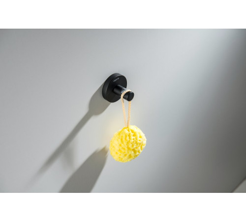 Крючок Aquanet Оберон матовый черный AQ4201MB