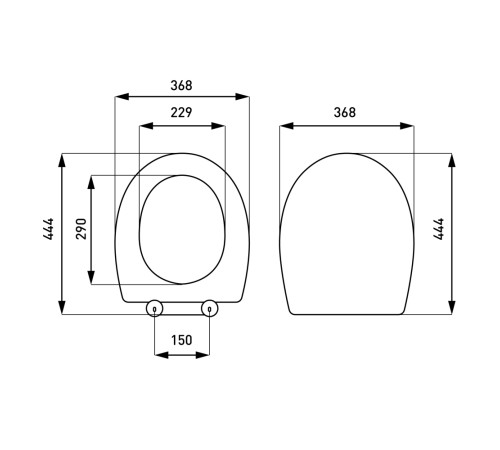 Сиденье для унитаза VitrA Round Slim микролифт быстросъемное 805-003-009