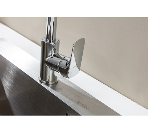 Смеситель для кухни Aquanet Вега квадратный излив хром AQ1081CR