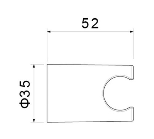 Держатель ручного душа Aquanet матовый черный AQ2404MB