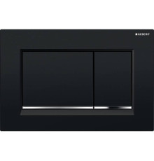 Клавиша смыва Geberit Sigma 30 двойная черный/хром/черный 115.883.KM.1