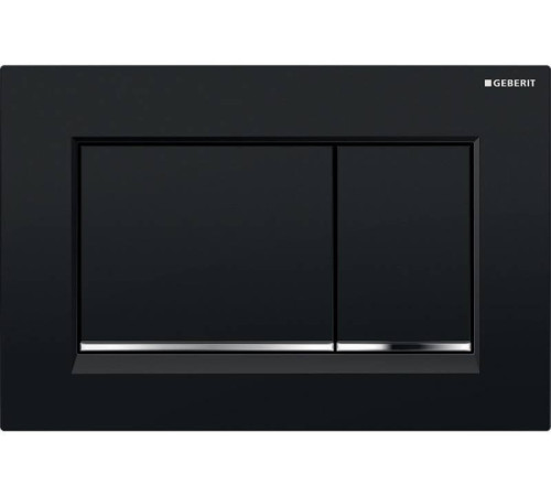 Клавиша смыва Geberit Sigma 30 двойная черный/хром/черный 115.883.KM.1