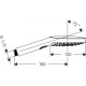 Ручной душ Hansgrohe Raindance Select E 120 3jet матовый черный 26520670