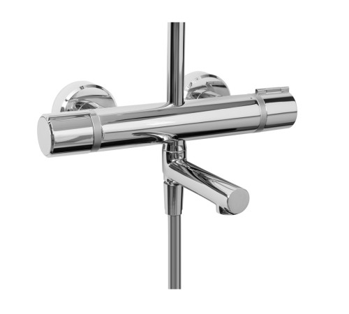 Душевая колонна термостатическая Jacob Delafon Atom со смесителем для ванны E26237-CP