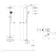 Душевая колонна термостатическая Jacob Delafon Atom со смесителем для ванны E26237-CP