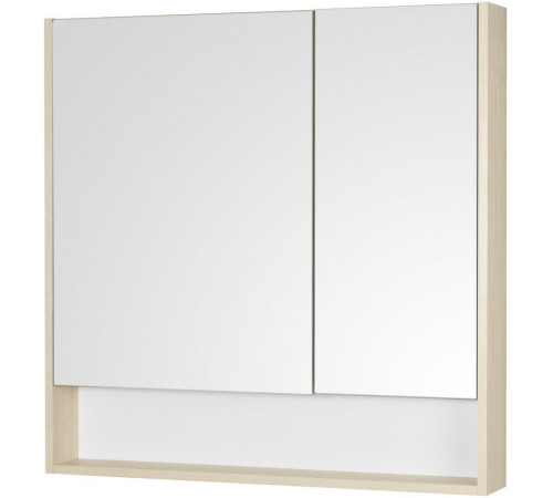 Зеркальный шкаф Aquaton Сканди 90 Белый / Дуб Верона 1A252302SDB20