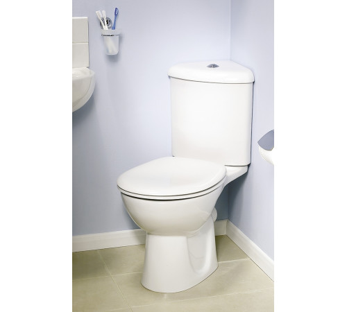 Унитаз угловой напольный VitrA Arkitekt с сиденьем микролифт 9754B003-7201