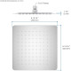 Верхний душ Aquanet AQ2072CR квадратный 250х250х2 мм хром AQ2072CR