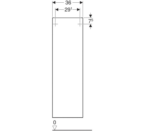 Шкаф-пенал Geberit Smyle Square высокий 1180 мм цвет пекан 500.361.JR.1