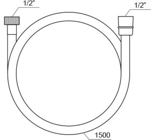 Душевой шланг RAVAK SatinFlex 150 см черный 913.23 X07P568