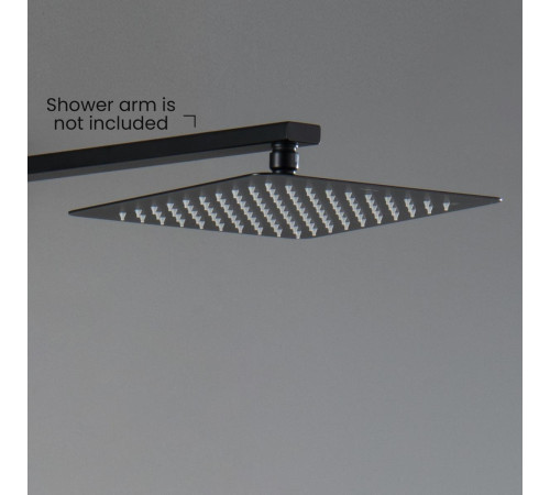 Верхний душ Aquanet AQ2072MB квадратный 250х250х2 мм матовый черный AQ2072MB