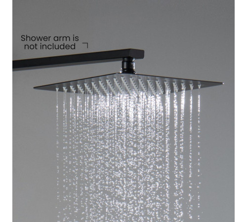 Верхний душ Aquanet AQ2072MB квадратный 250х250х2 мм матовый черный AQ2072MB