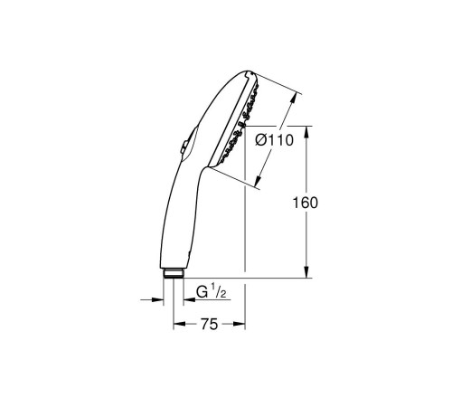 Ручной душ GROHE Tempesta 110 2 режима хром 27597003