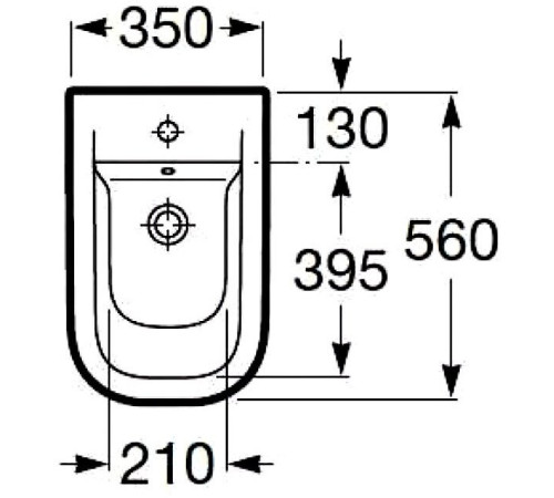 Крышка для биде Roca The Gap микролифт 80647200B