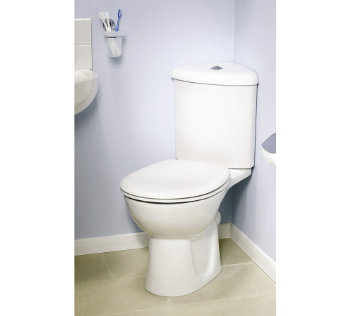 Унитаз угловой напольный VitrA Arkitekt со стандартным сиденьем 9754B003-7200