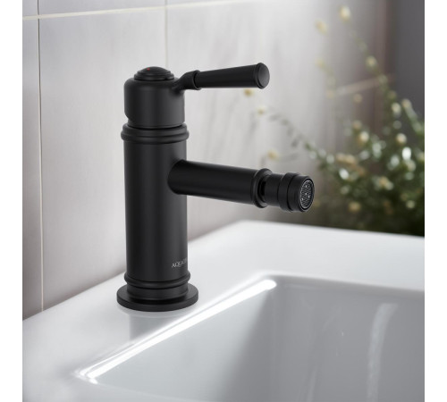 Смеситель для биде Aquanet Классик матовый черный AQ1518MB