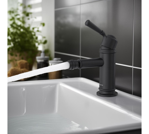 Смеситель для биде Aquanet Классик матовый черный AQ1518MB